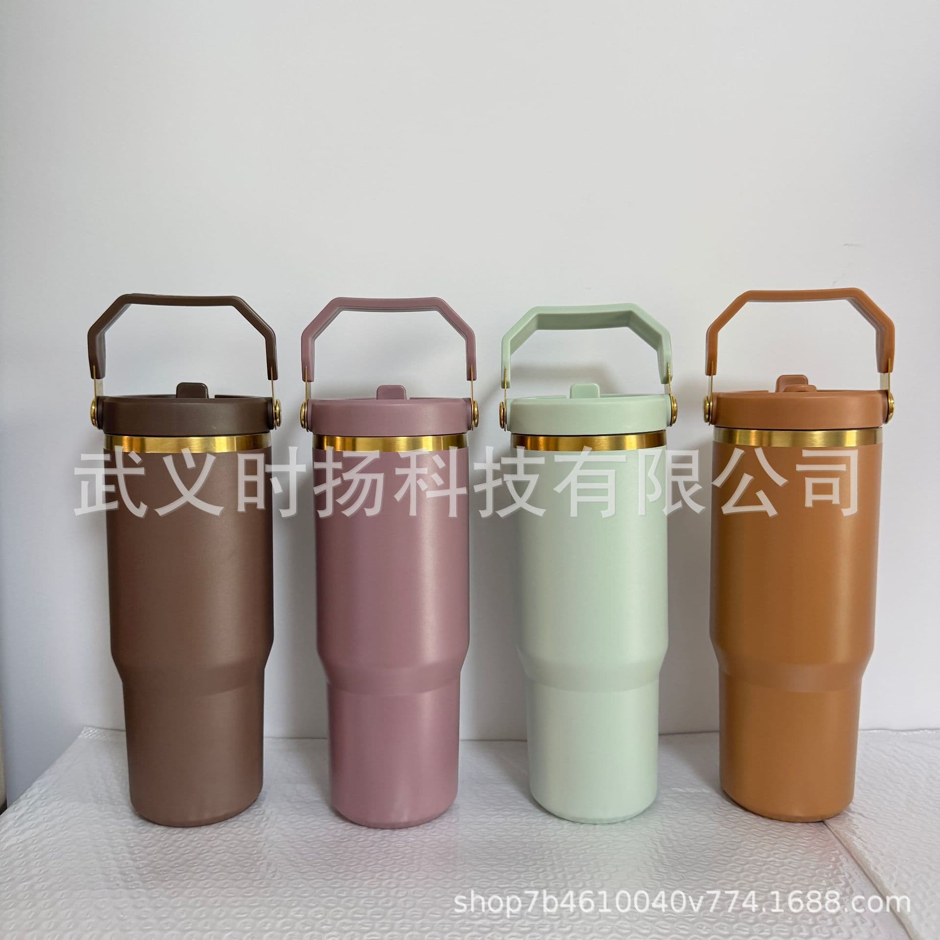New Cross-Border Same-Style 30oz Car Mug 304 Stainless Steel Insulated Tumbler with Handle, Large Capacity Ice Boss