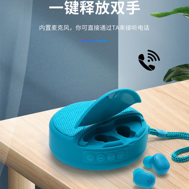New Tg808 In-Ear Bluetooth Speaker Wireless Sound Box Card Slot TWS Technology Home Appliance Audio Device