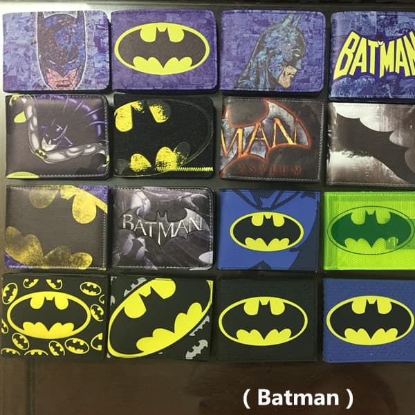 Batman Coin Purse Male and Female Student Hero Wallet Superhero Deadpool PU Wallet