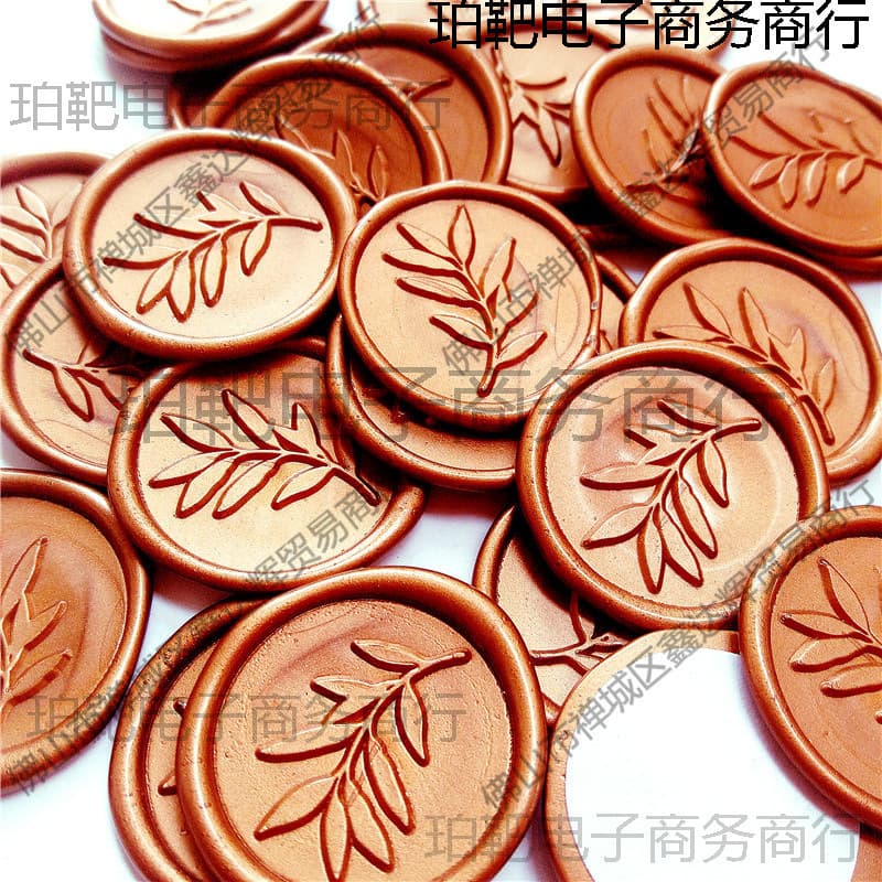 Plant Leaf Wax Seal Stickers in Stock, Wax Seal Stickers, Wax Labels, Wedding Wax Sheets, Envelope Sealing Stickers