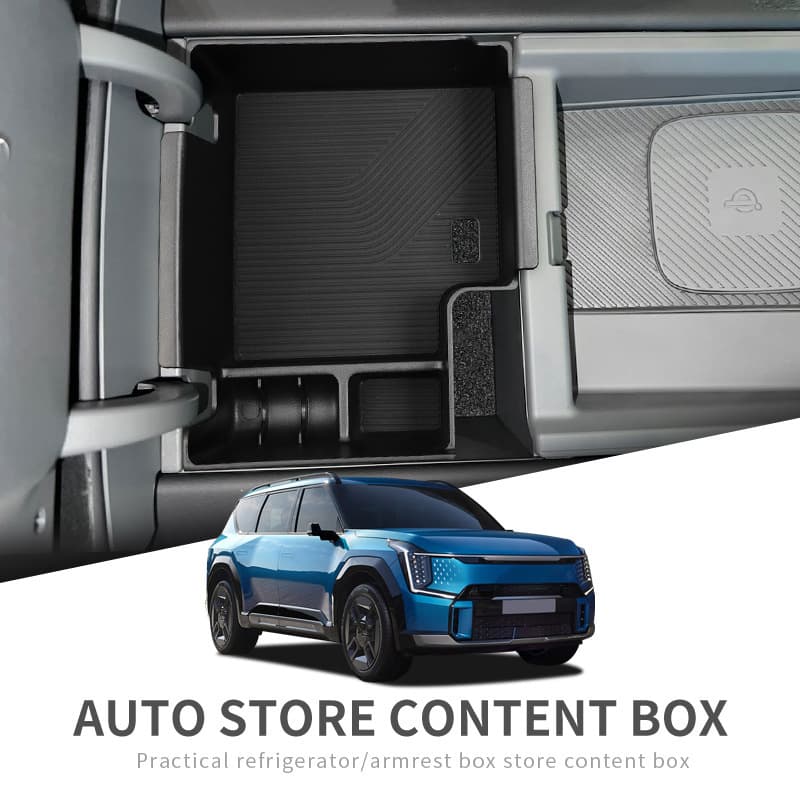 Compatible with Kia EV9 Center Console Armrest Storage Box Car Organizer Interior Accessories Special Modification Parts