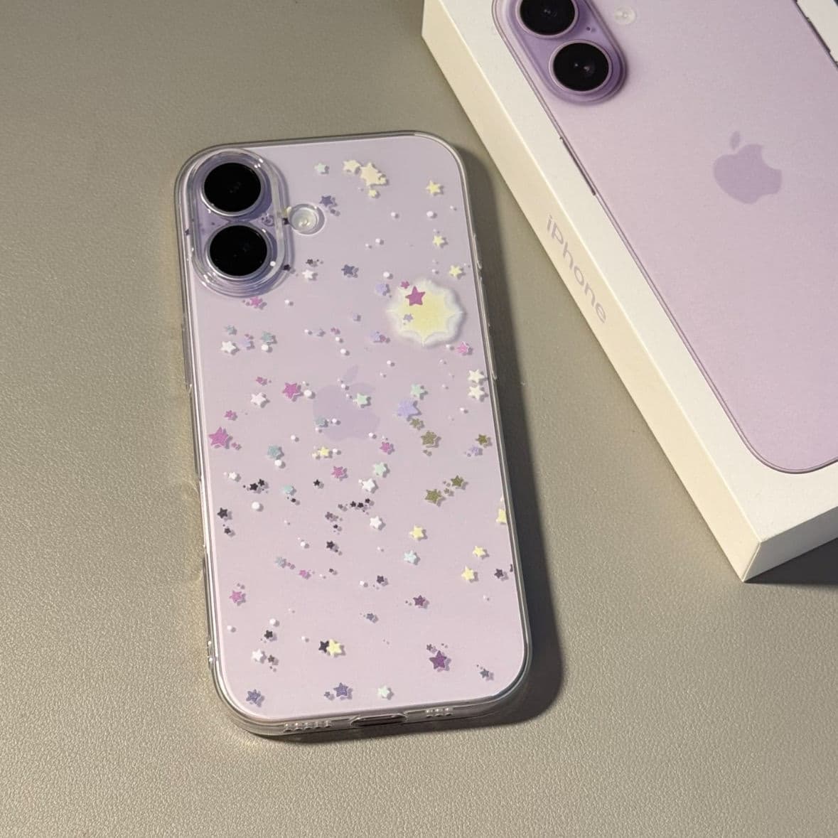 Simple star suitable for Apple 17ProMax16 mobile phone case 15 14 creative 13 12p transparent 11 fine hole 17
