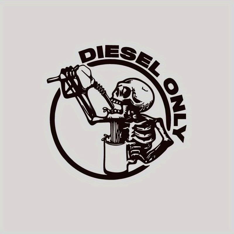 Cross-border TEMU Amazon Exclusive 1-Piece Skull Pattern Car Fuel Tank Cap Sticker