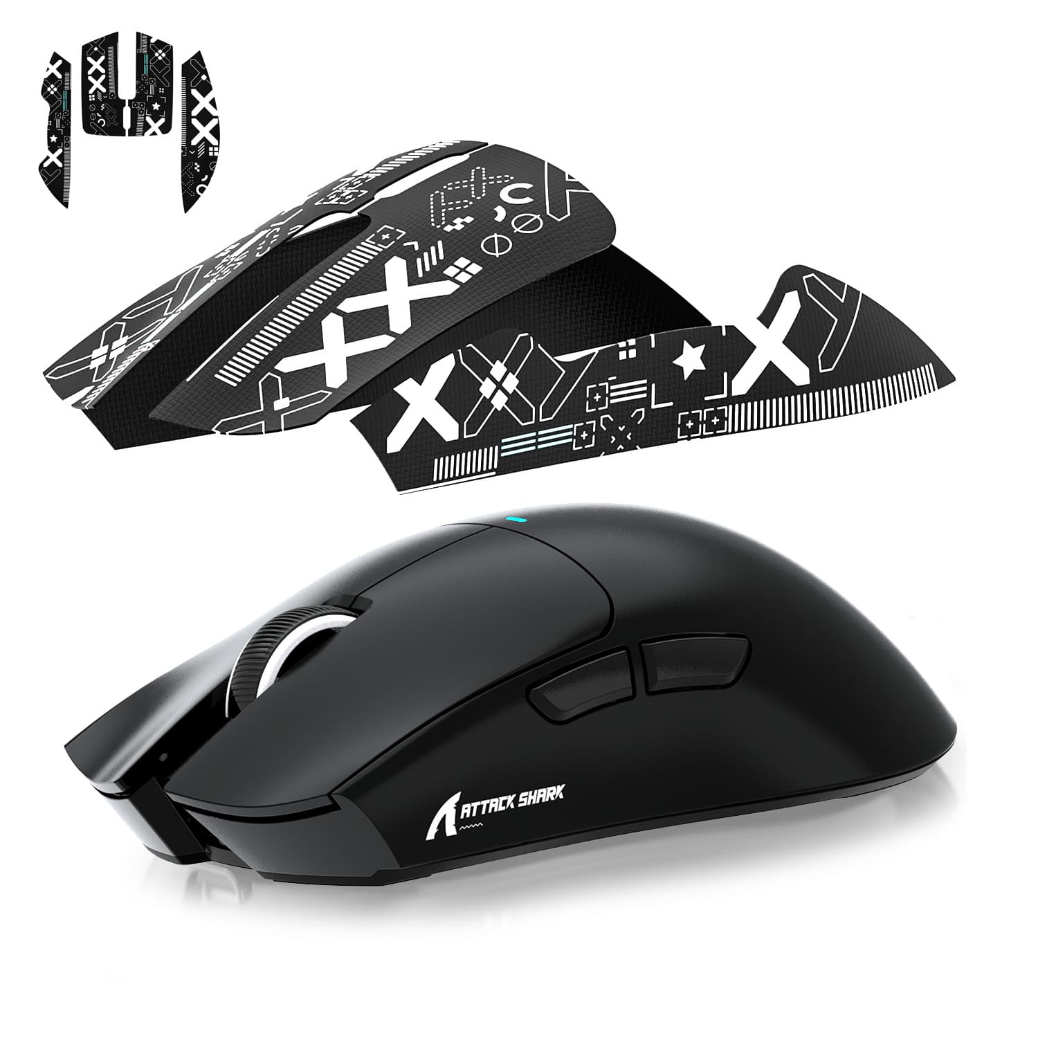 Anti-Slip Stickers for Gaming Mouse Attack Shark X11 Mouse Pad Sweat Absorbent Anti-Skid Wear Resistant Accessories