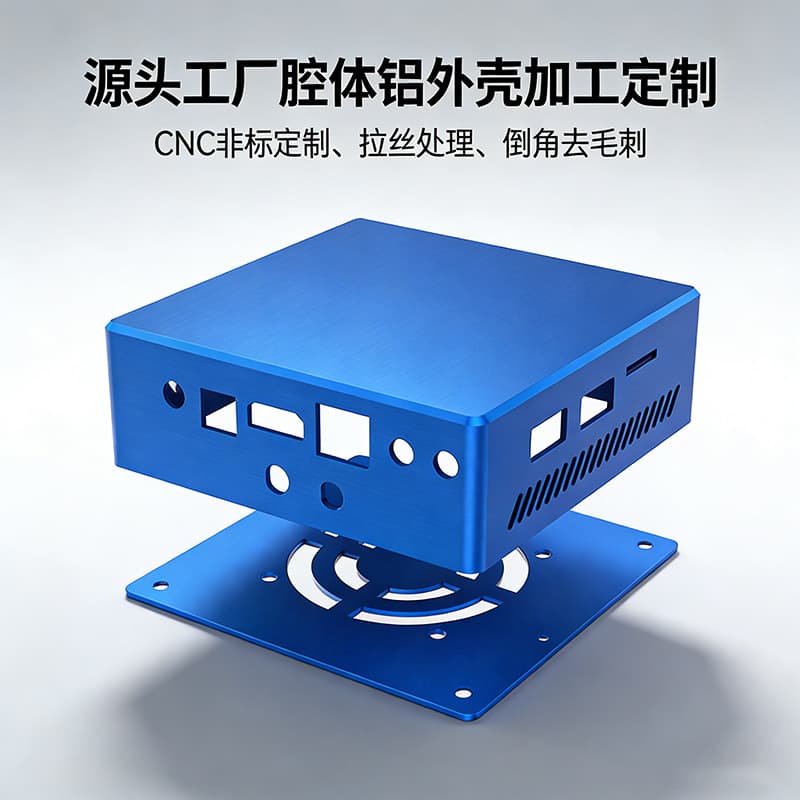 Customized industrial-grade mini computing host cavity aluminum shell CNC Internet of Things equipment aluminum alloy shell processing
