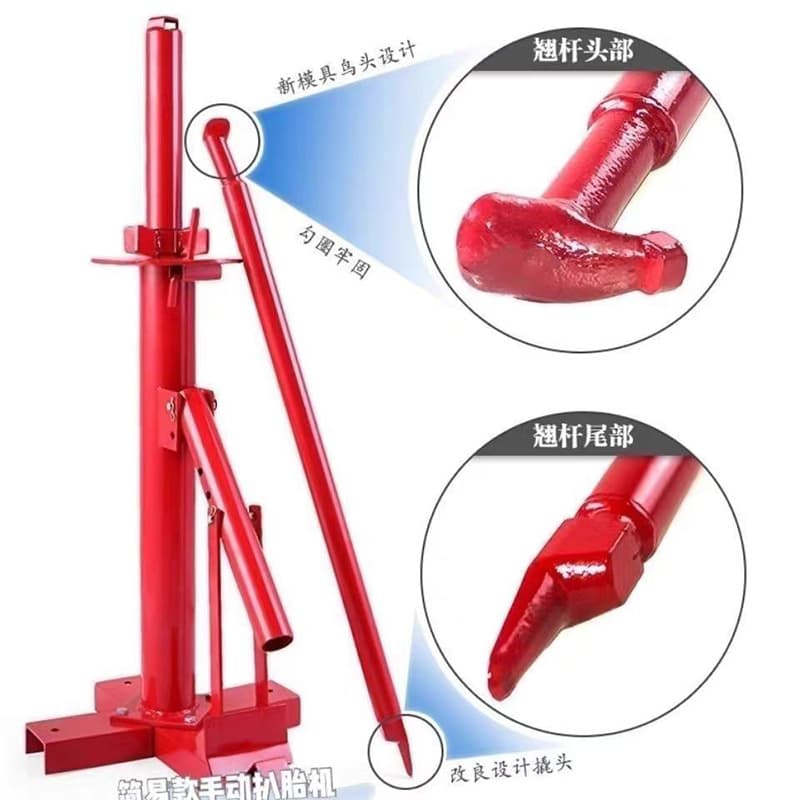 Portable manual dismantler, tire stripper, dismantler machine, tire changer, vehicle tool for repairing vacuum tires