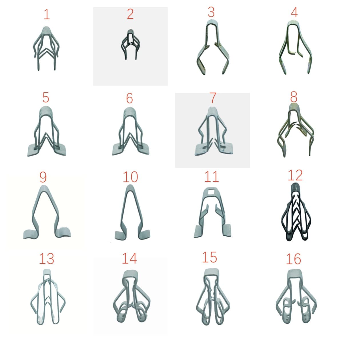 Automotive Metal Clips Galvanized V-Type Dashboard Steel Clamps U-Shaped Iron Clips Stainless Steel Iron Clips