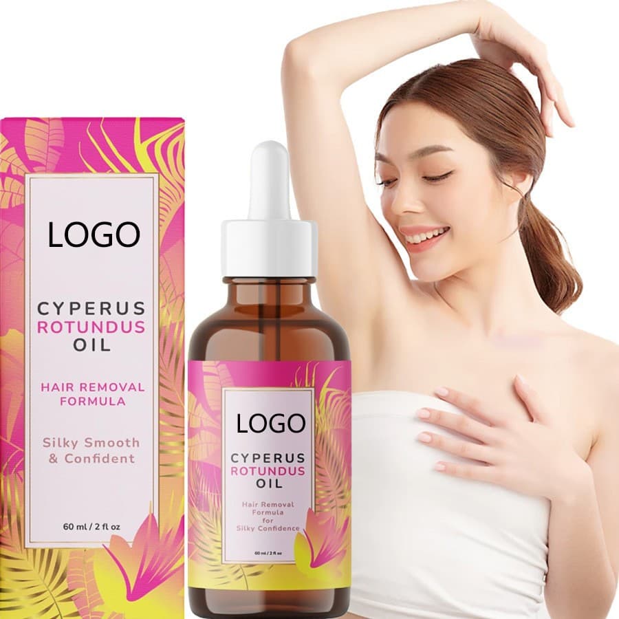 Cross-Border Skincare TK Bestseller Cyperus Rotundus Hair Removal Essential Oil Natural Gentle Soothing Hair Removal Oil Cleans Hair