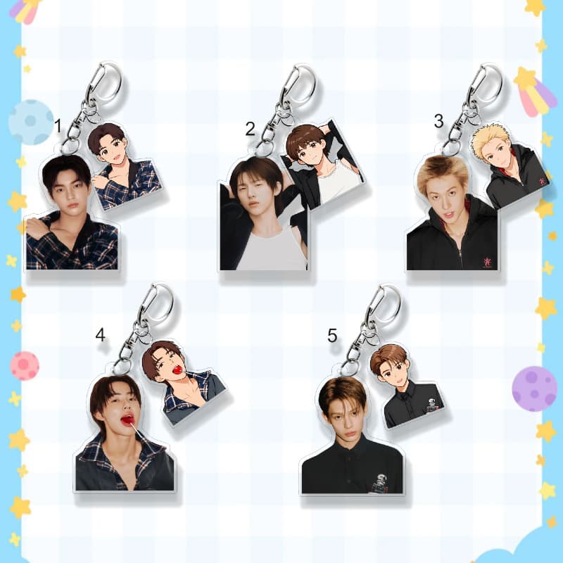 Original CORTIS Support Martin An Qianhao Zhao Yufan Celebrity Pendant Keychain 1666