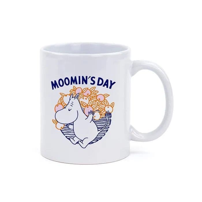 Moomin Couple Simple Ceramic Mugs Coffee Milk Cups with Lid Water Cups Stylish Minimalist Design Universal Gift for Elderly