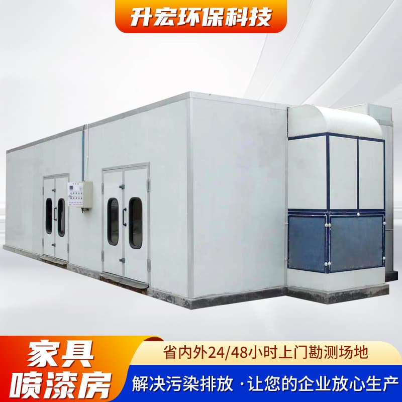 Custom Automotive Paint Booth Gas Type Eco-Friendly Fireproof Furniture Spray Drying Room Electric Heating High-Temperature Room