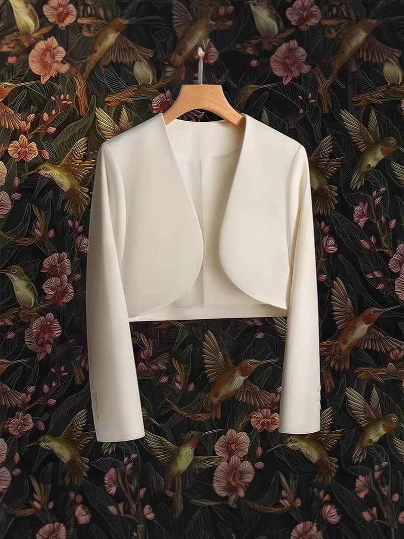2026 Young Women's Stylish Age-Reducing Blazer, Elegant Solid Color Slim Fit Jacket, Spring Fashion Sweet Top for Women