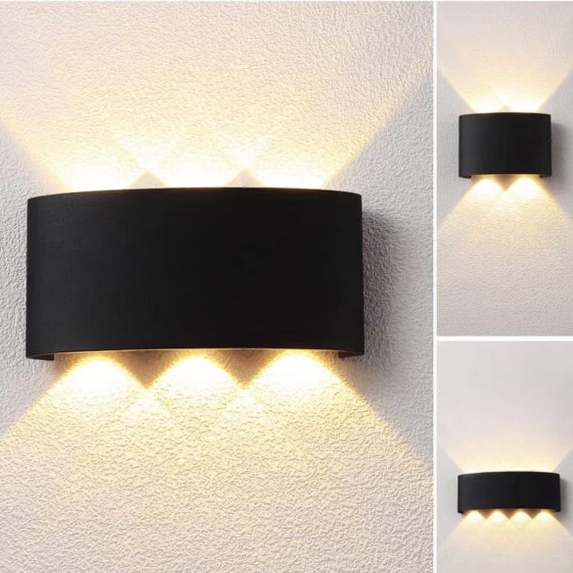 Plastic LED wall lamp ABS wall lamp cross-border exclusive corridor light bedroom entry door balcony courtyard wall light