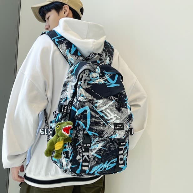 In Stock Tuya Trendy Cool Backpack Men Lightweight Sports Bag High School Student Casual Laptop Backpack Women Middle School Backpack
