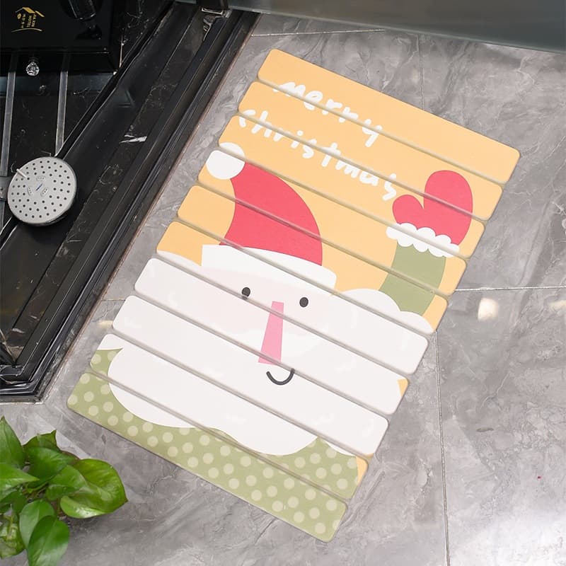Cross-Border Bathroom Non-Slip Mat, Hard Diatomaceous Earth Shower Room, Bathroom Foldable Foot Mat, Anti-Slip Floor Mat, Drying Mat
