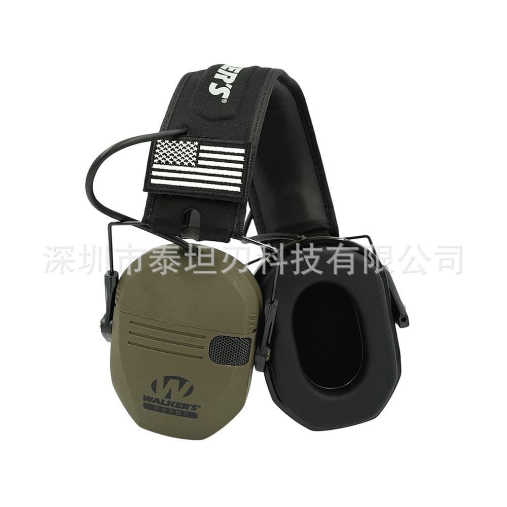 Cross-Border Sports Outdoor Hunting Electronic Shooting Head-Mounted Noise Reduction Sound Pickup Tactical Headphones and Headsets Are a Hot Seller on Amazon