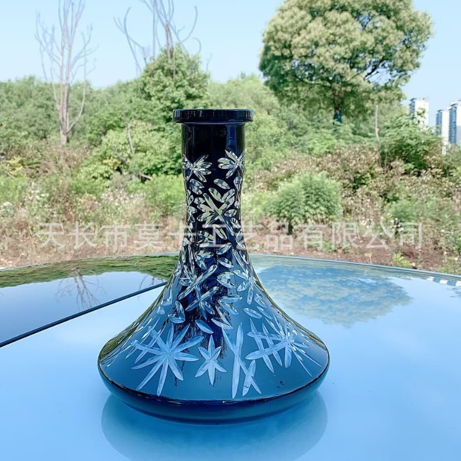 Caesar Crystal Bottle Czech Crystal Glass Hookah Water Pipe Hand-Carved Fine Engraving