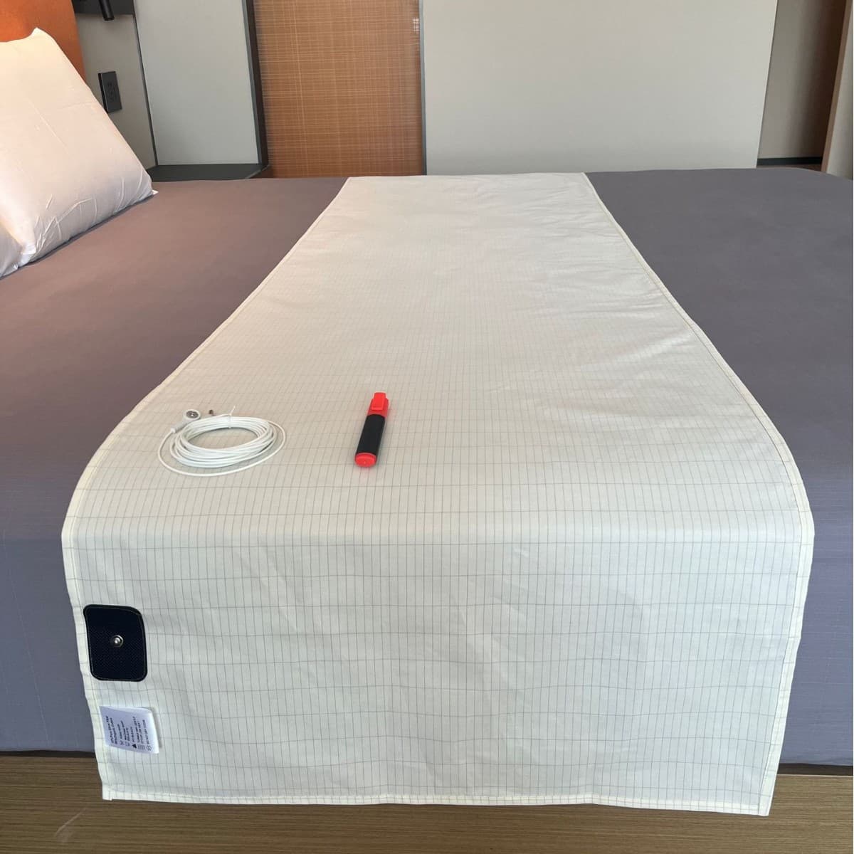 Anti-Static Conductive Grounding Bed Sheet Silver Fiber Grounding Wire Bed Cover Fitted Sheet Pillowcase Grounding