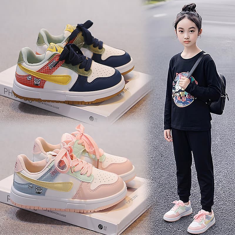 Lightweight Casual Sneakers for Big Kids, Girls' Board Shoes, Autumn Soft Sole Running Shoes, Versatile New Children's Sports Shoes, Boys' Casual Shoes