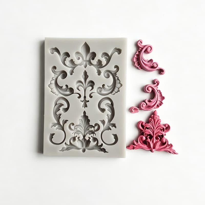 European Vintage Embossed Lace Pattern Silicone Mold for Baking DIY Plaster Resin Decoration Ornaments