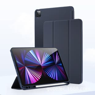Case for iPad 10.2, Air 5 Back Sticky Pencil Slot, Pro 11 Smart Folio Cover, iPad 9.7 Custom Print