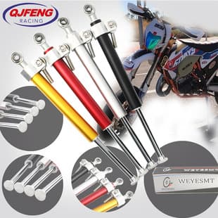 Motorcycle Steering Damper Handlebar Anti-Sway Shock Absorber Riding Control Steering Damper Titanium Modified