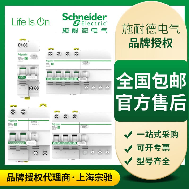 Schneider Electric R9 series residual current circuit breakers, household residual current protection devices, circuit breakers