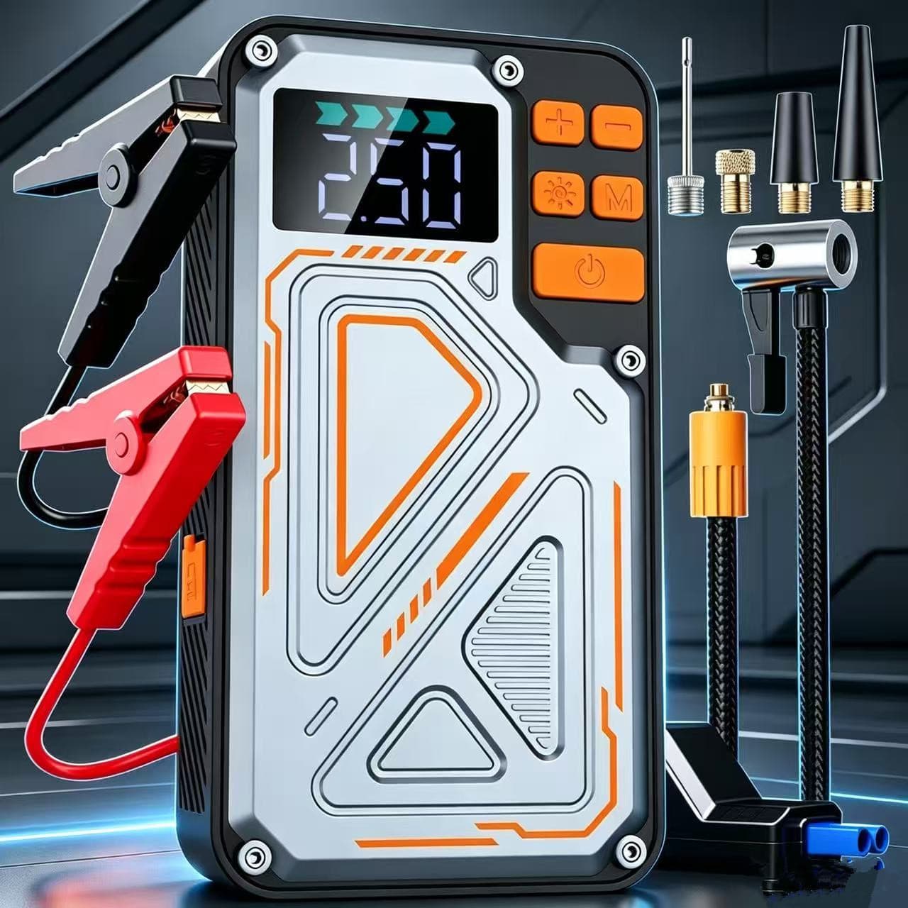 Car air pump with power bank ignition power bank outdoor emergency starting power supply inflatable all-in-one car supplies