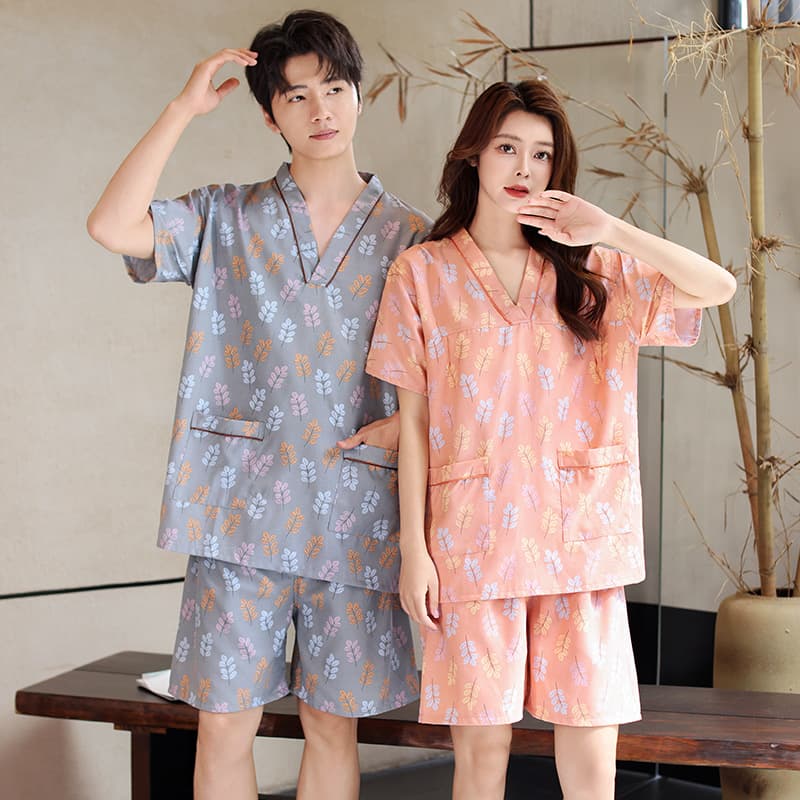 Mizhu sauna suit, women's soft cotton bathrobe, sauna suit set, men's plus size bath and wellness suit, foot massage loungewear