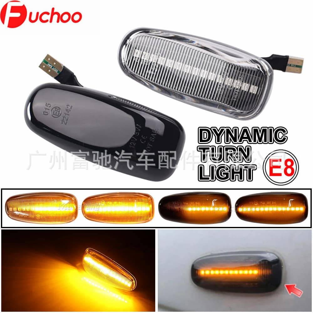 LED Sequential Turn Signal Side Marker Light for Mercedes-Benz W124 W210 R170 R129