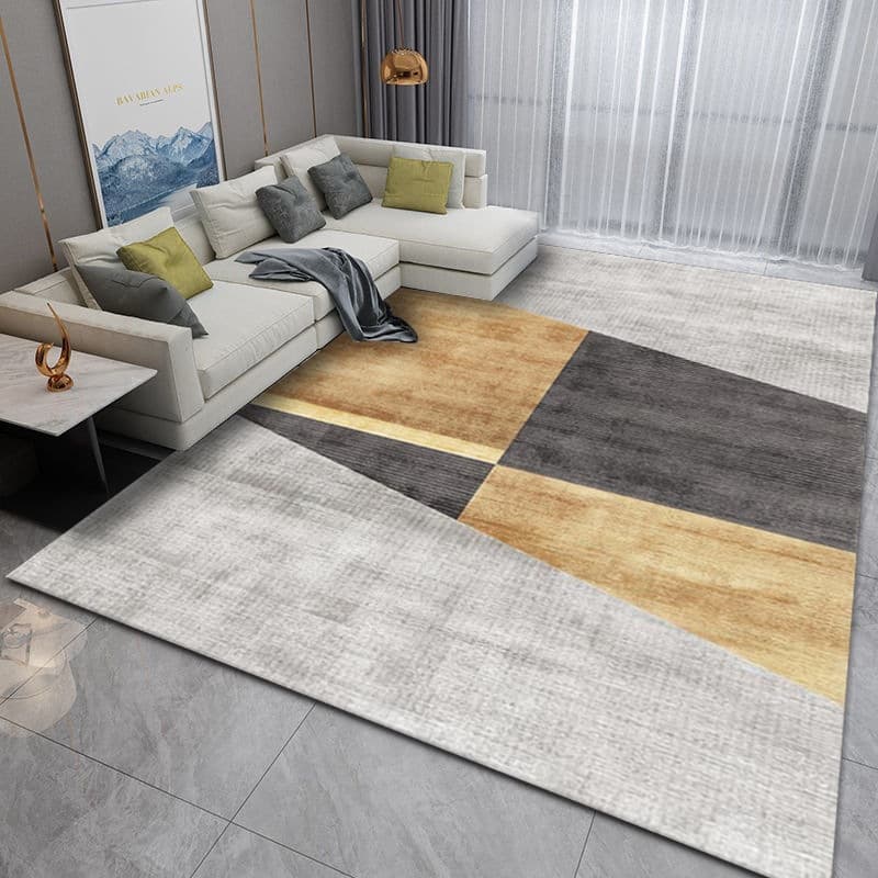 Modern minimalist sofa coffee table blanket light luxury Nordic living room carpet Nordic bedroom floor mat home carpet large area
