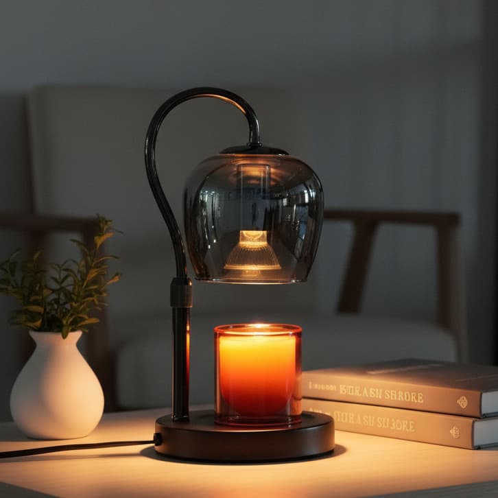 Cross-border Amazon Wax Melt Lamp Candle Heater European and American Luxury Timer Dimmable Flameless Aromatherapy Wax Warmer