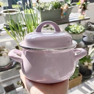 14cm Enamel Korean Style Pot Kitchenware Chicken Stove Electric Kitchenware Enamel Plate Cup Bowl Dish Enamel Pot Turkey Pot Factory
