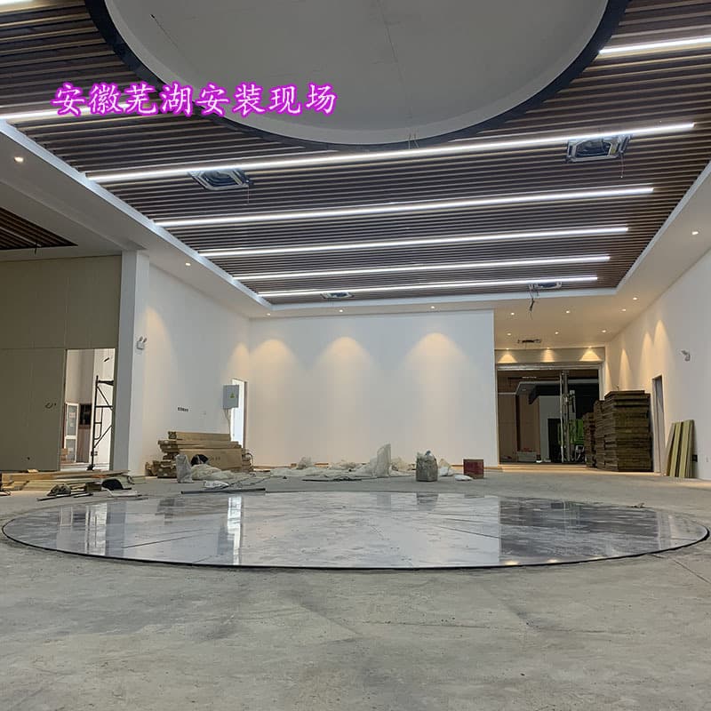 Car rotating platform electric hydraulic automatic lifting display stand 2-ton 35 military industrial circular turntable commercial heavy-duty