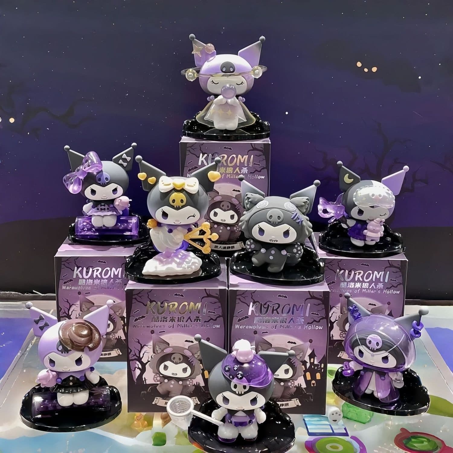 Kuromi Werewolf Series Blind Box Figures Trendy Dolls Dolls Peripheral Toys Girls Gifts Desktop Ornaments