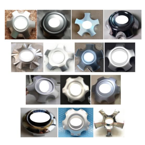 Chrome painted wheel hub cover for Toyota Land Cruiser Prado