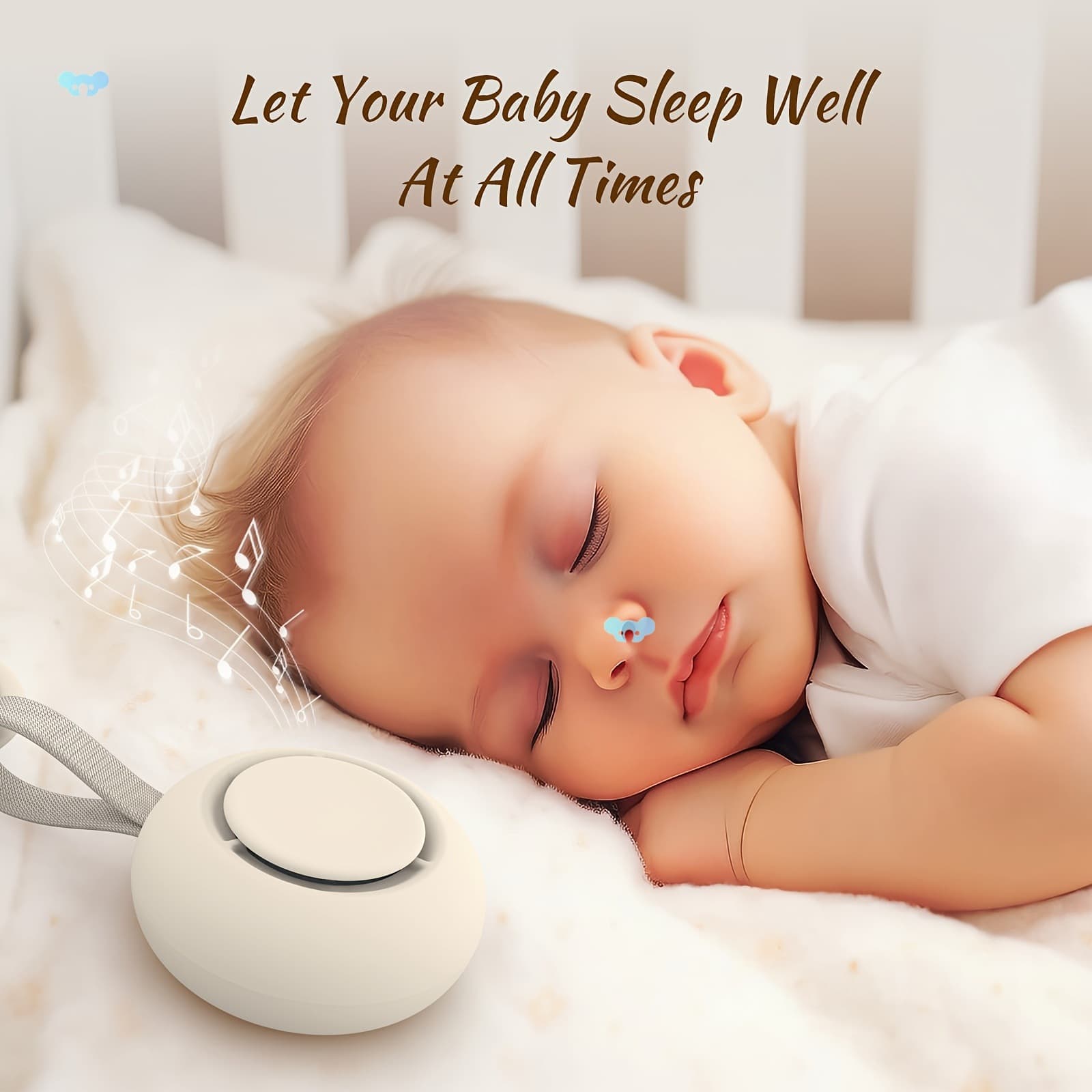 Portable Baby Sound Machine White Noise For Babies Kids Cross-border