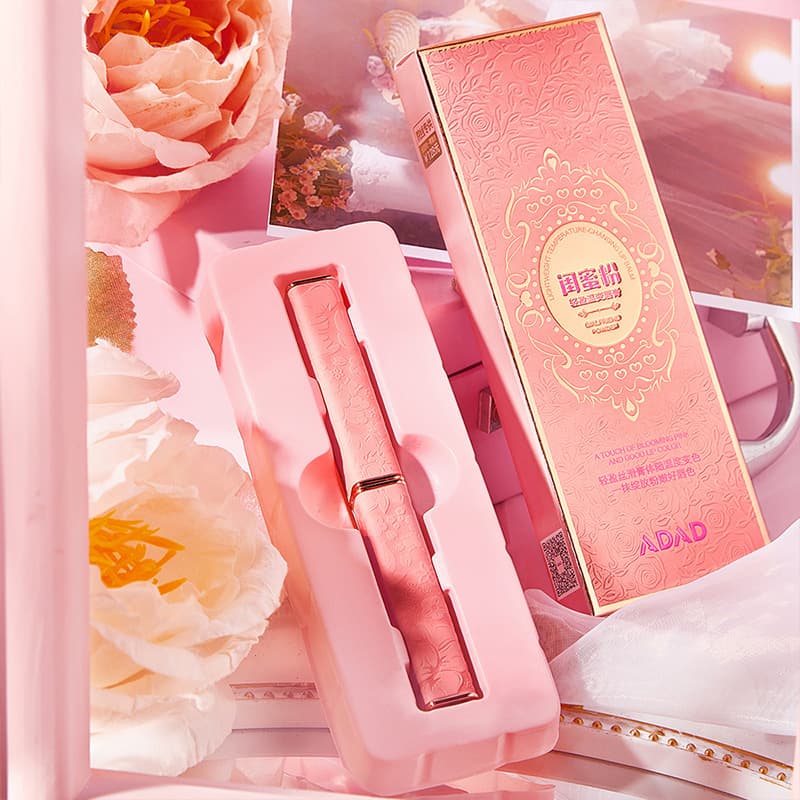 ADAD Bestie Pink Lightweight Temperature-Changing Lip Balm, Moisturizing, Long-Lasting Hydration, Anti-Cracking, Natural Repair, Fades Lip Lines, One Shade for Every Person