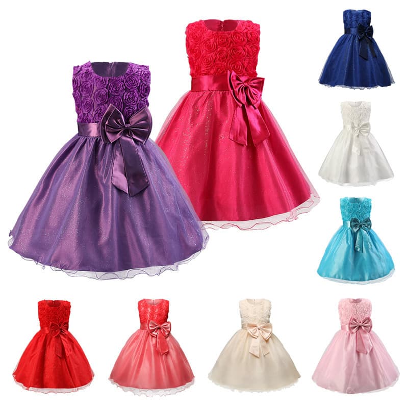 Baby Girl Princess Dress Wedding party Kids Dress