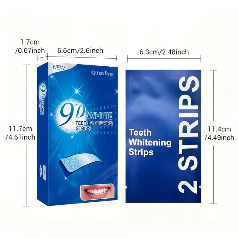 3DTEETH, WHITENING, STRIPS Classic Whitening Strips, Dry Application, No Residue, PAP Non-Peroxide
