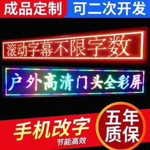 Cross-border Full Color LED Display Screen Outdoor Waterproof Door Head Advertising Screen Indoor Electronic Screen