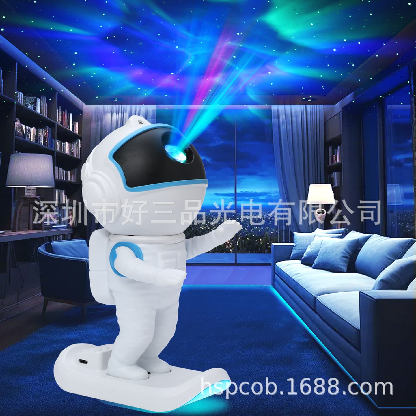 Cross-border New Astronaut Starry Sky Light, Spaceman Projector LED with Remote Control Timer Starry Sky Ambient Light