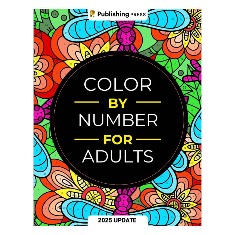 Cross-Border Color By Number For Adults Adult Digital Coloring Book Anxiety Therapy Coloring Book