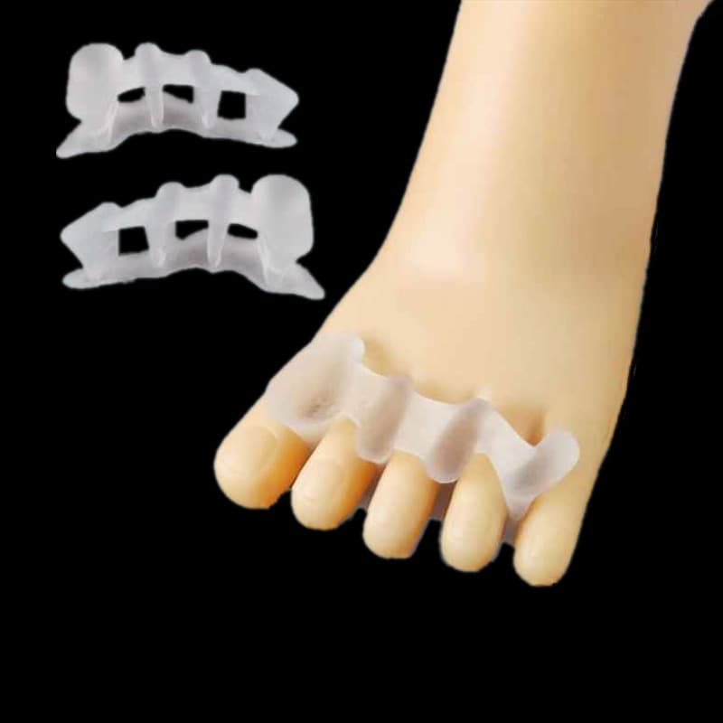 Three-hole Overlapping Toe Separators for Day and Night Wear, Adult Bunion Correctors, Three-hole Bridge Type