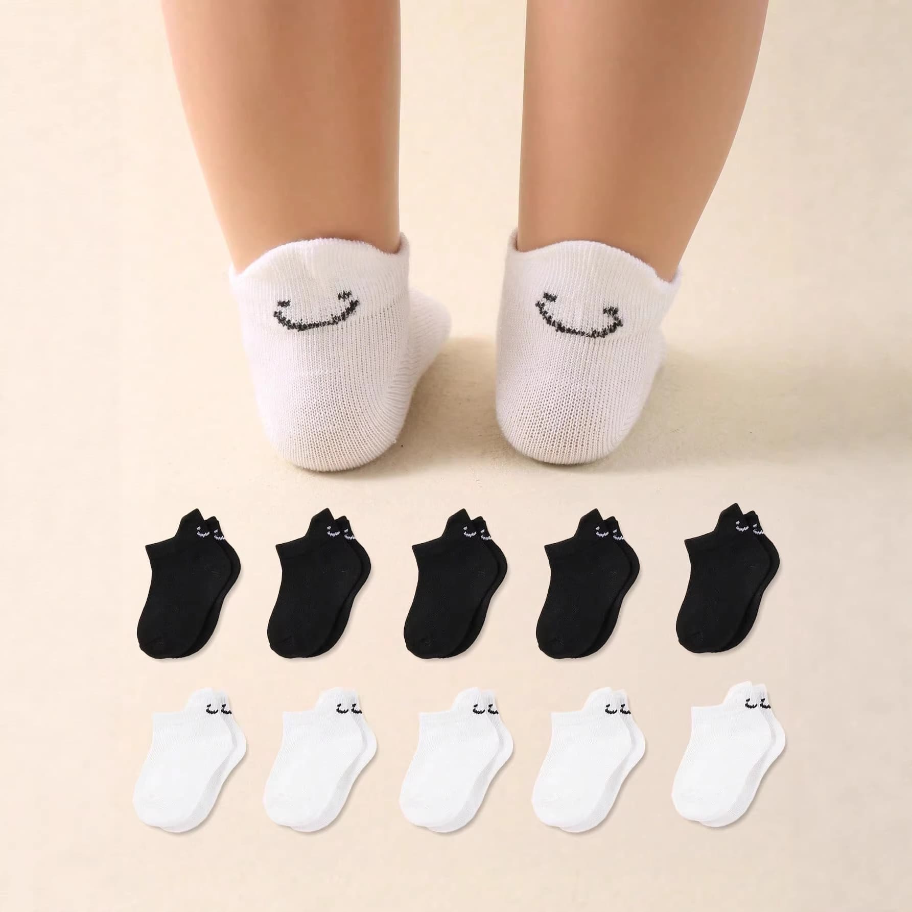 Summer children's socks new cartoon socks baby socks cute smiling baby socks rayon breathable and comfortable socks set