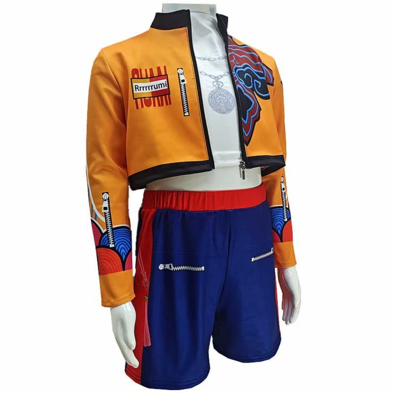 New Cross-Border Demon Hunter Girl Group KPOP Pop Singer Halloween Costume Jacket Lumi Cosplay Costume