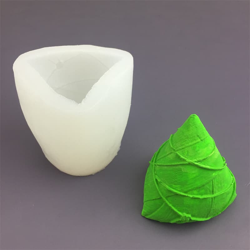 Food Grade Silicone Mold Single Zongzi Candle Fragrance Simulation Cake Irregular Shape Baking Tool Individual Opp Packaging