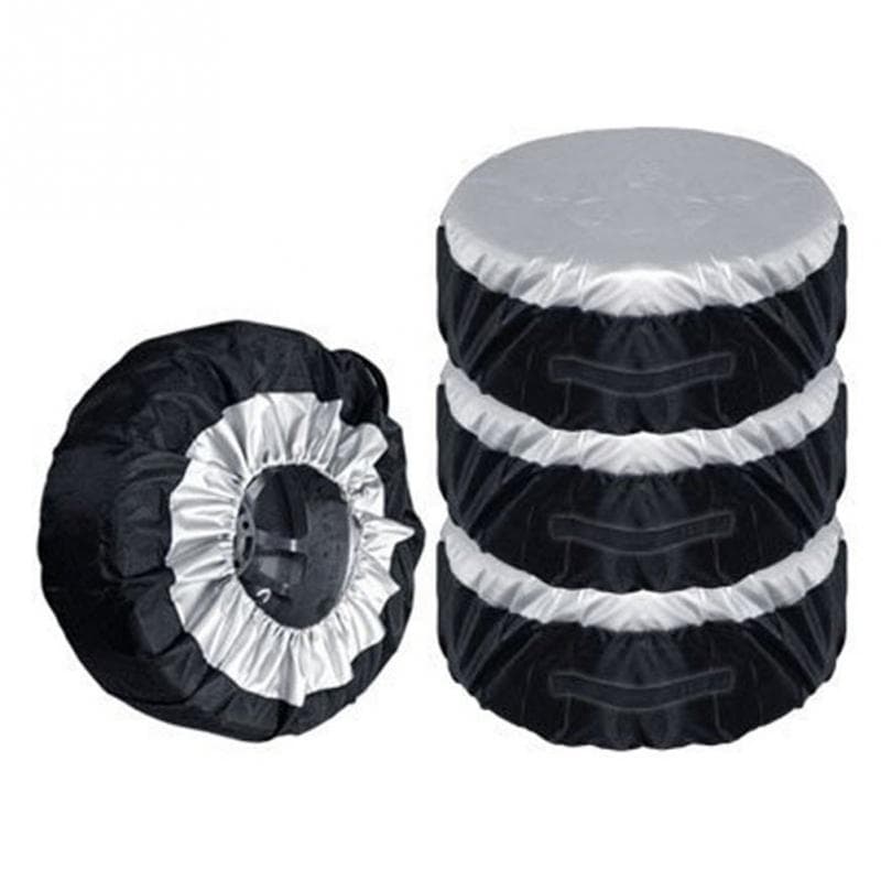 Cross-border 210D Oxford Fabric Car Spare Tire Cover, Tire Protection Cover, Tire Sleeve, Waterproof Storage Bag