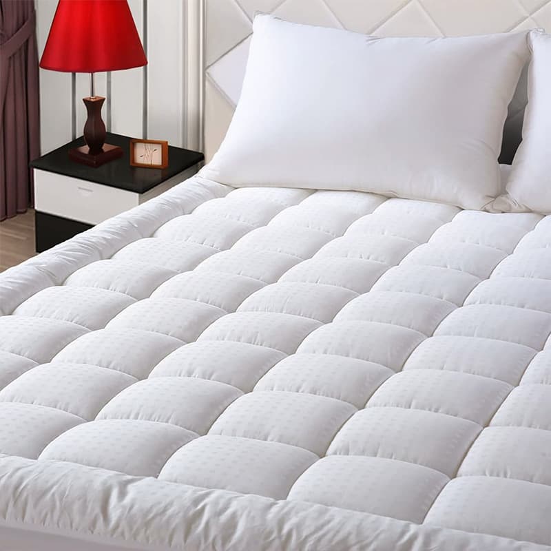 Amazon Cross-Border In-Stock Fitted Comfort Pad Mattress Protector 800gsm