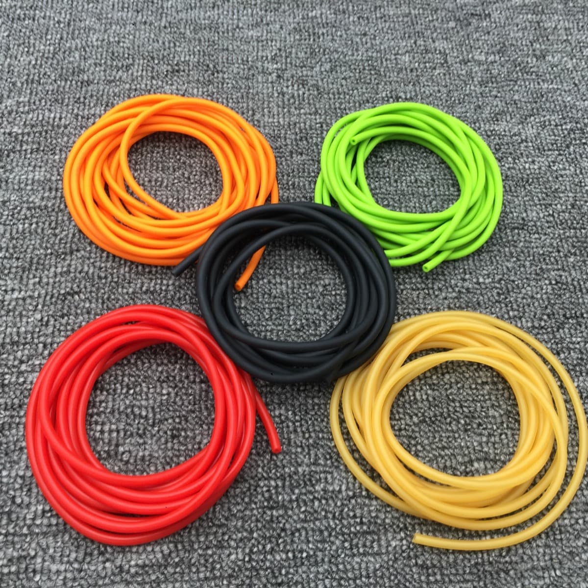 Rubber band for slingshot, 2050 latex tube, rubber tube, tension rope, tensioner, slingshot rope, red and green pigment